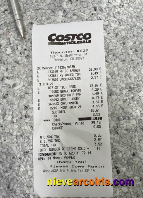 Costco wholesale payment check